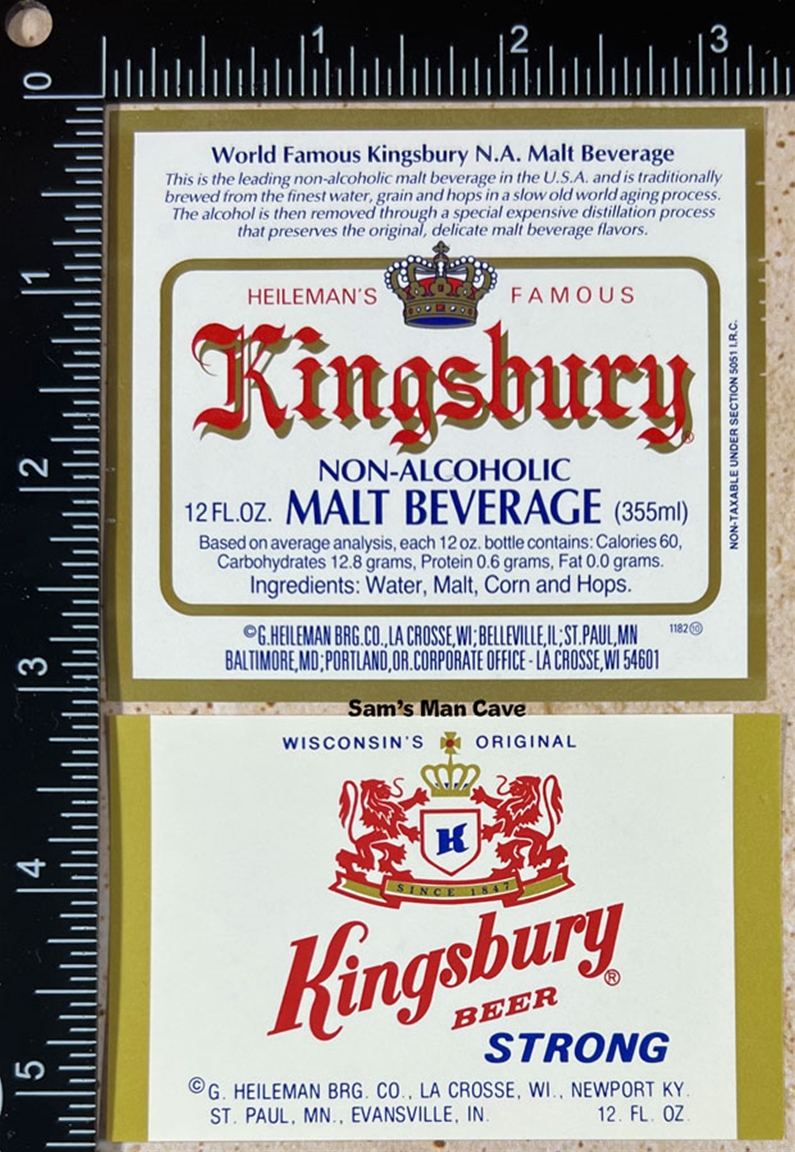 Kingsburgy Non-Alcoholic Strong Beer Label Set