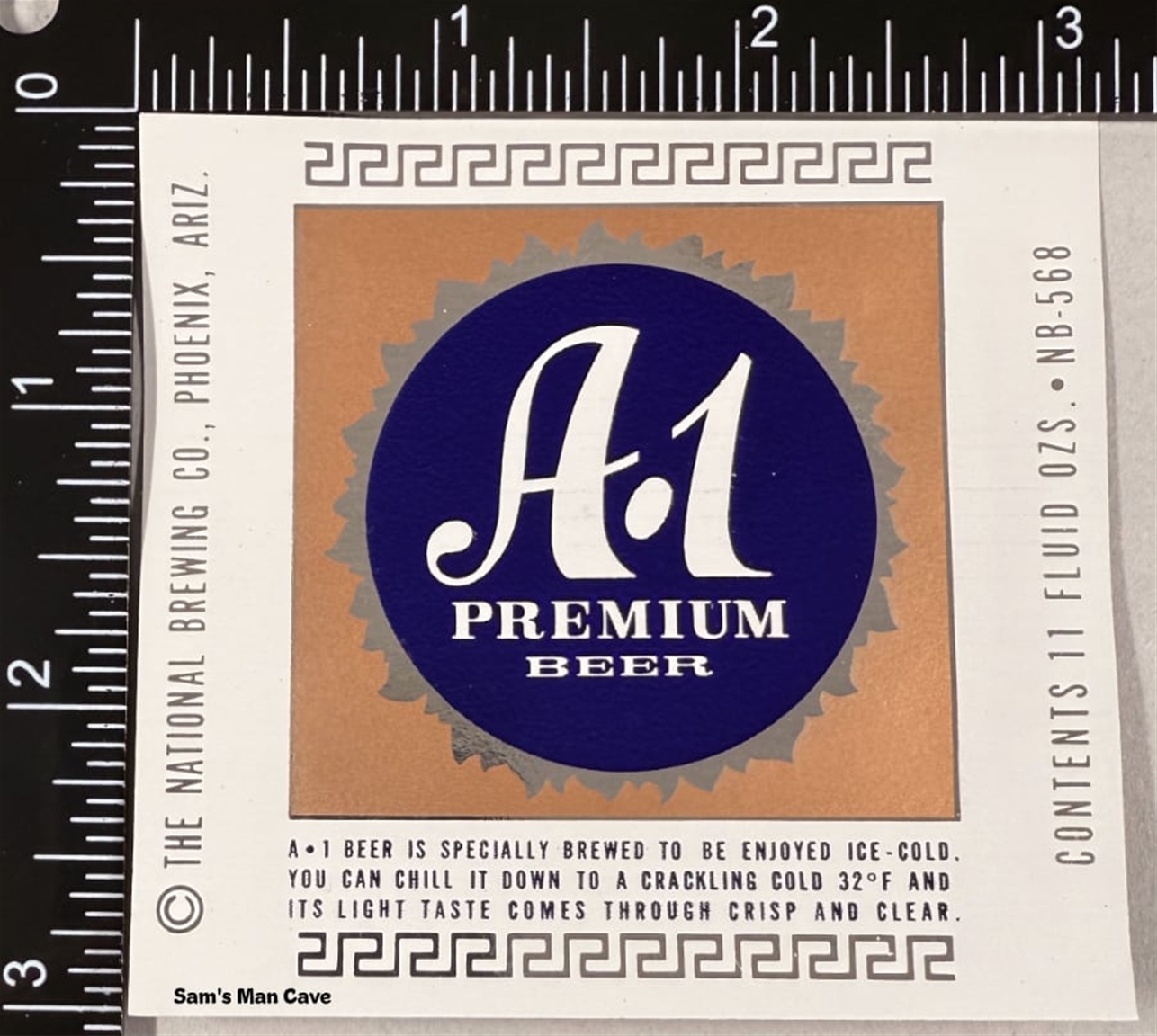 National Brewing A-1 Premium Beer Label