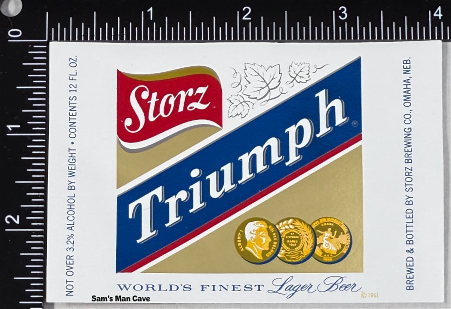 Storz Triumph Beer Label