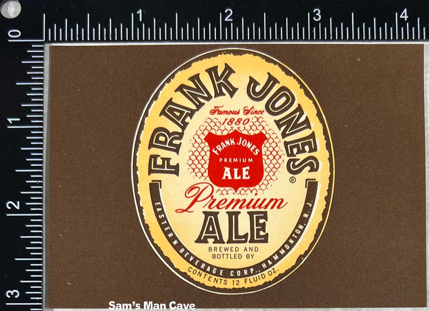 Frank Jones Ale Label