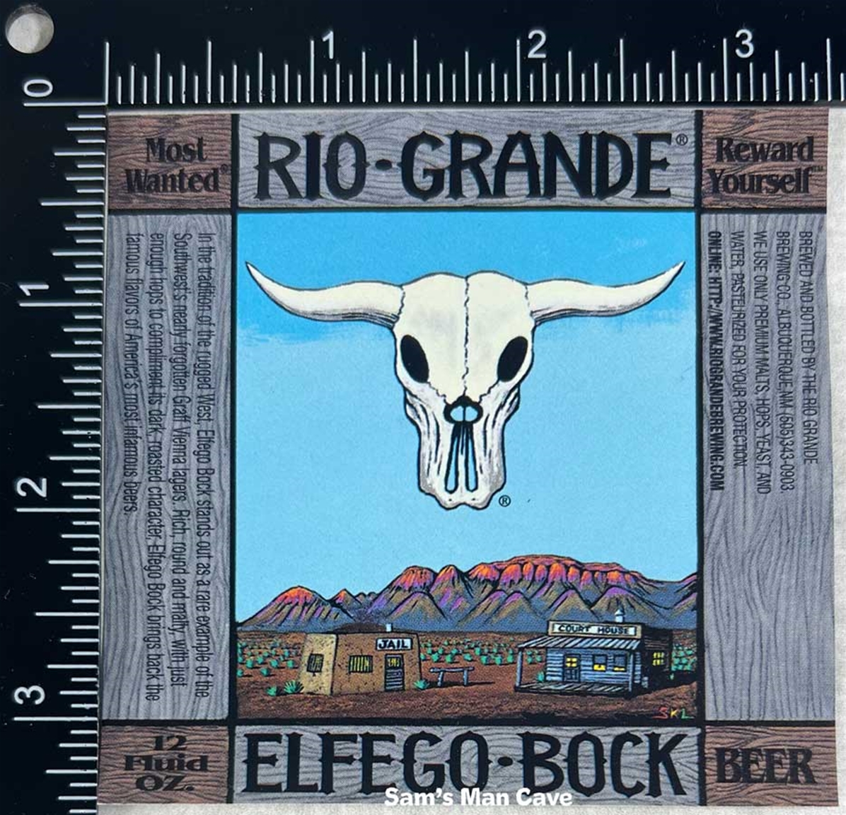 Rio Grande Elfego Bock Beer Label