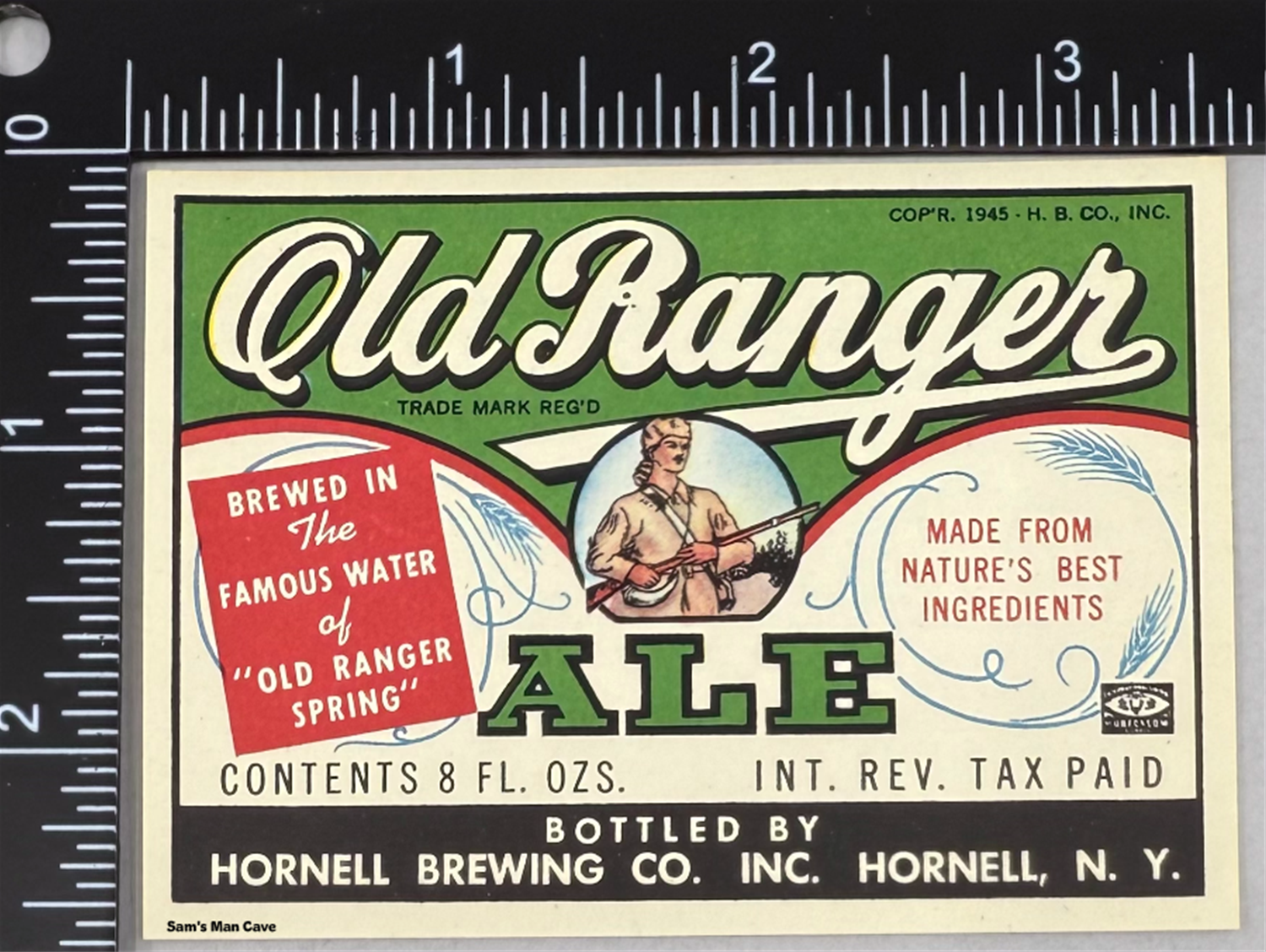 Old Ranger Ale IRTP Beer Label