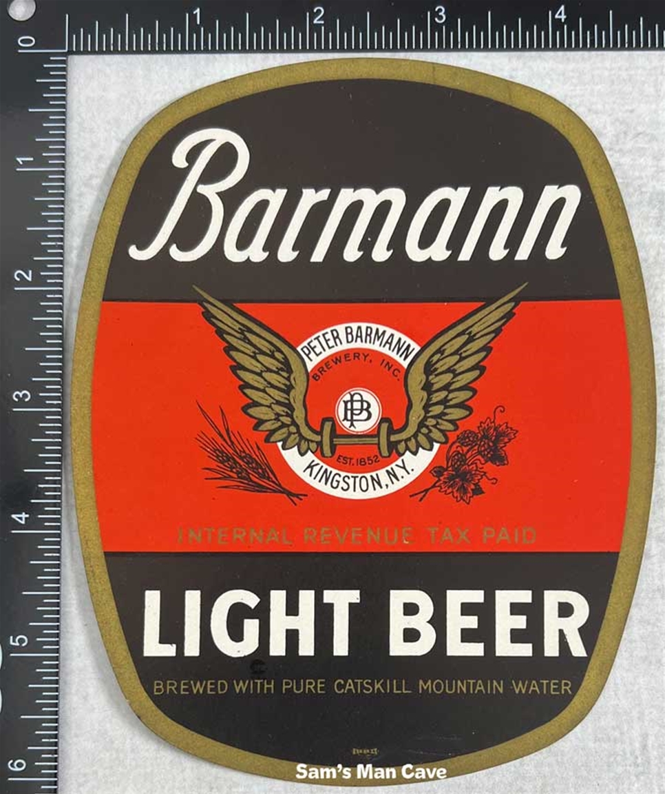 Barmann Light Beer IRTP Label