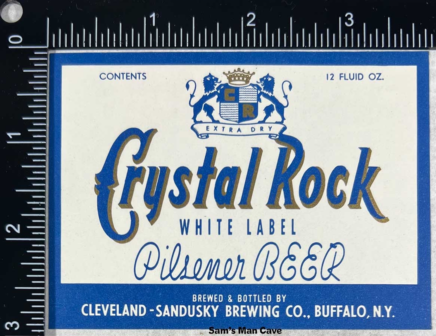 Crystal Rock Pilsener Beer Label