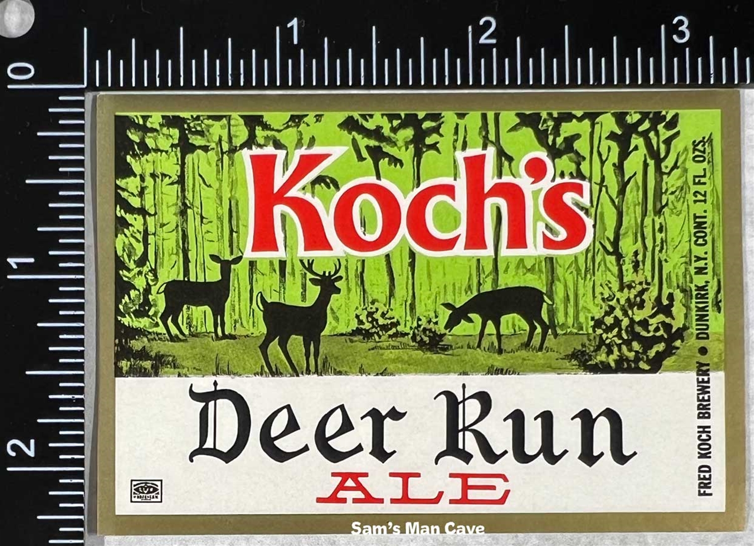 Koch's Deer Run Ale Label