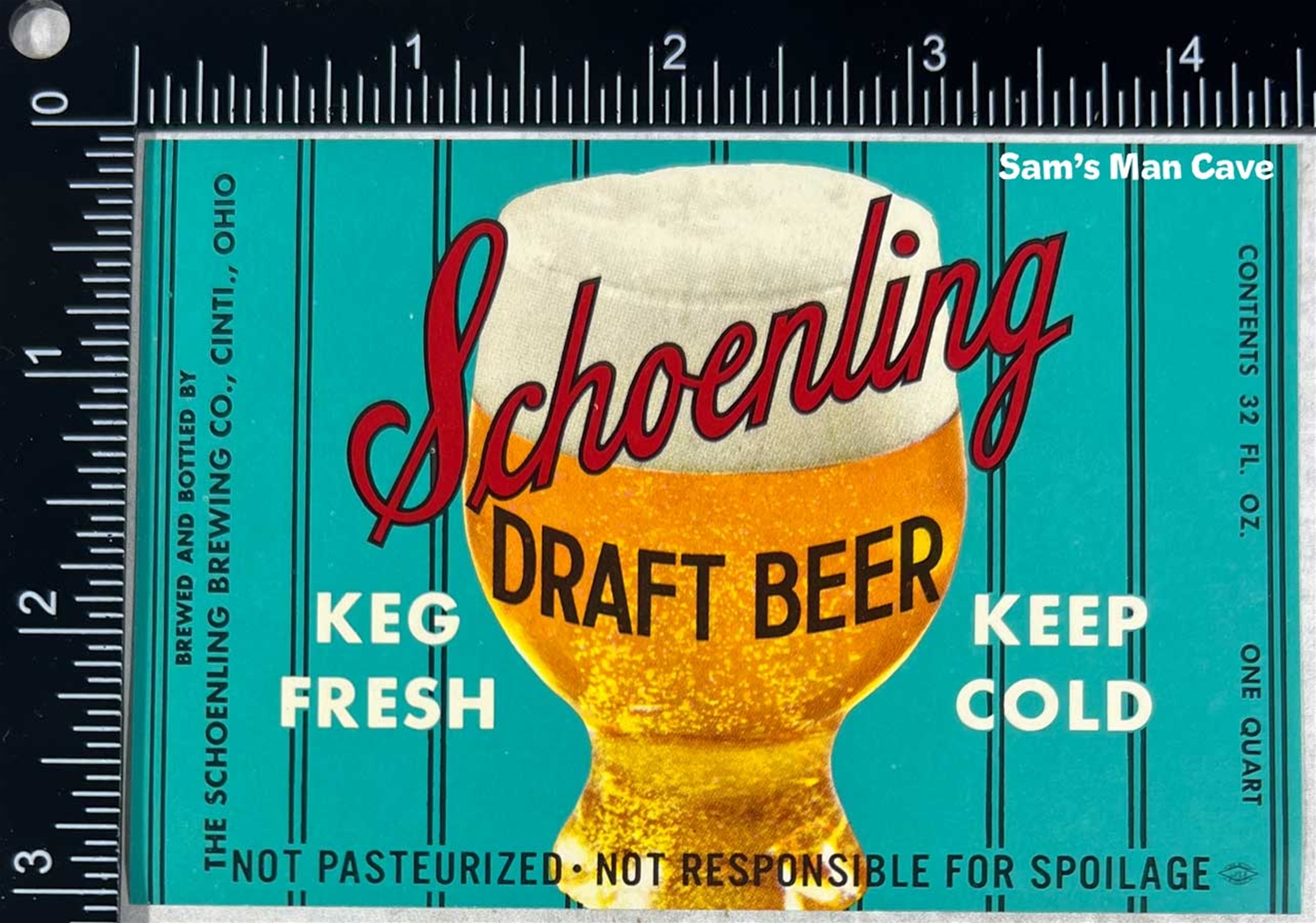 Schoenling Draft Beer Label