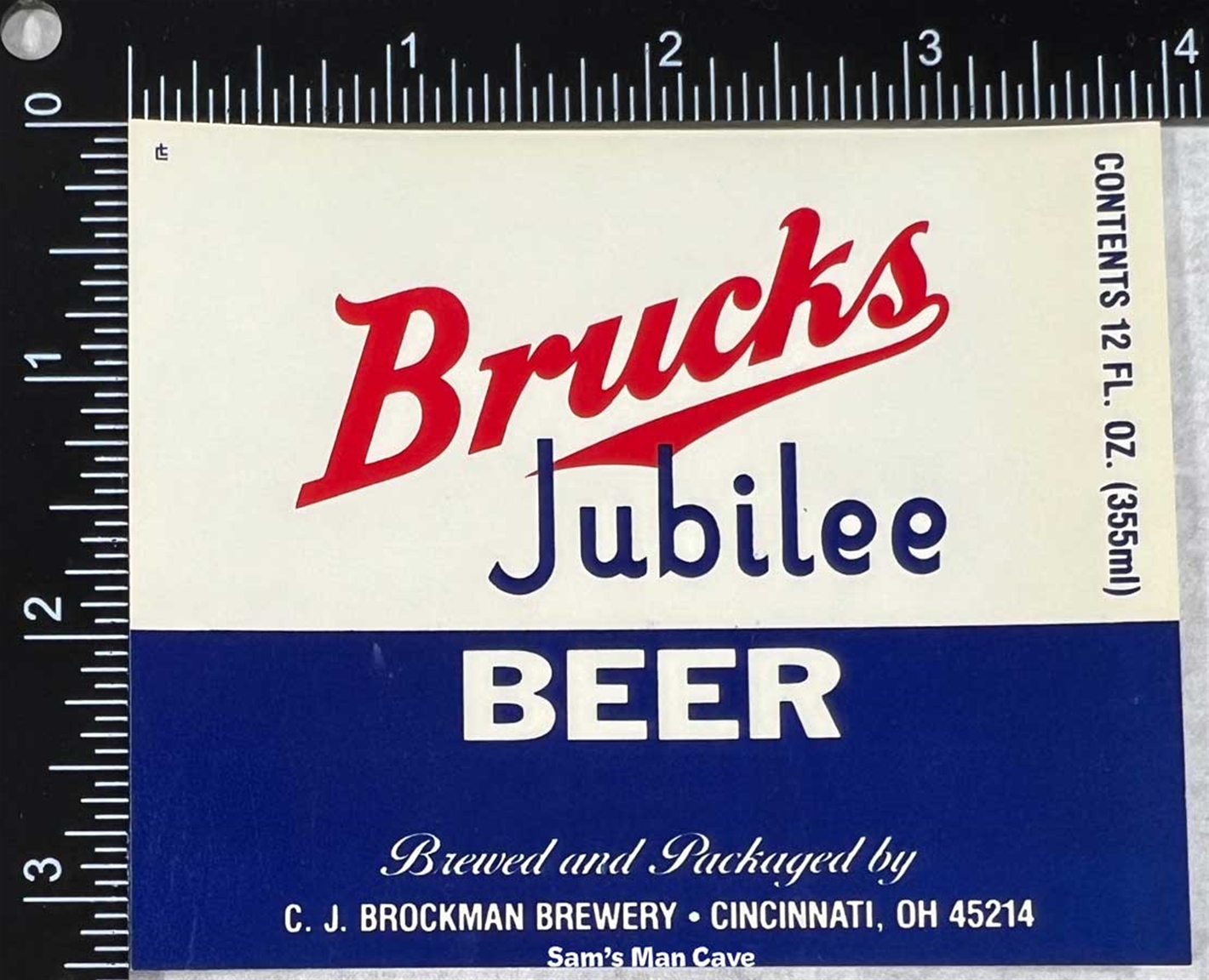 Brucks Jubilee Beer Label