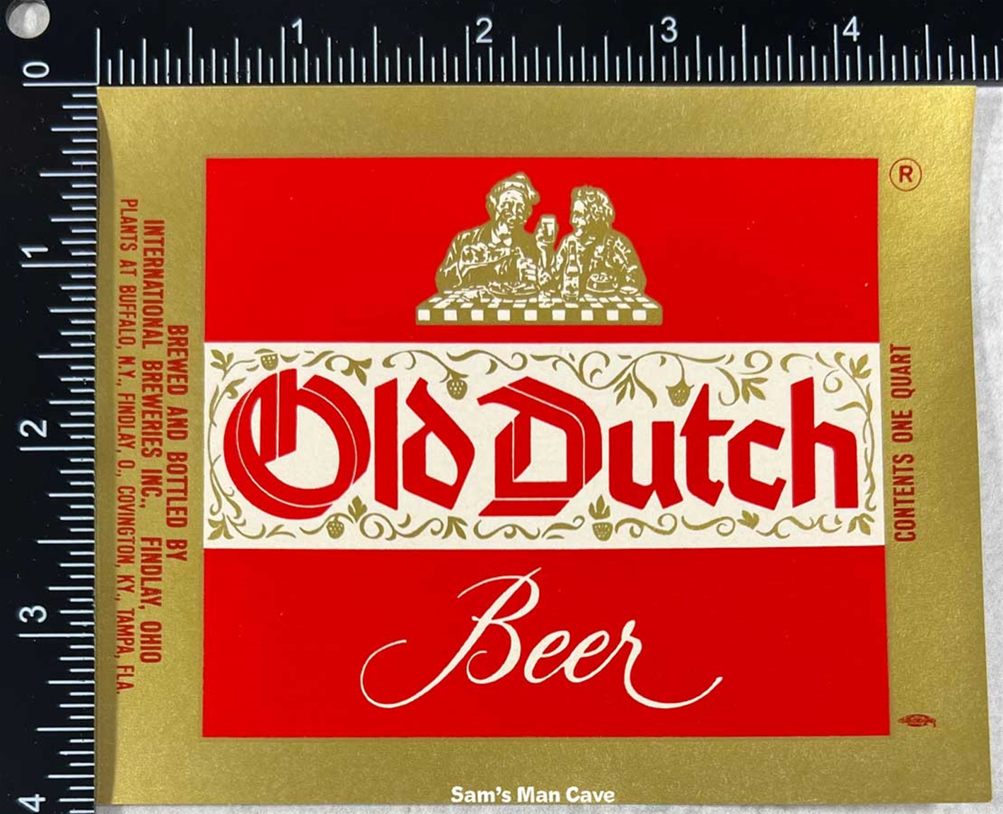 Old Dutch Beer Label