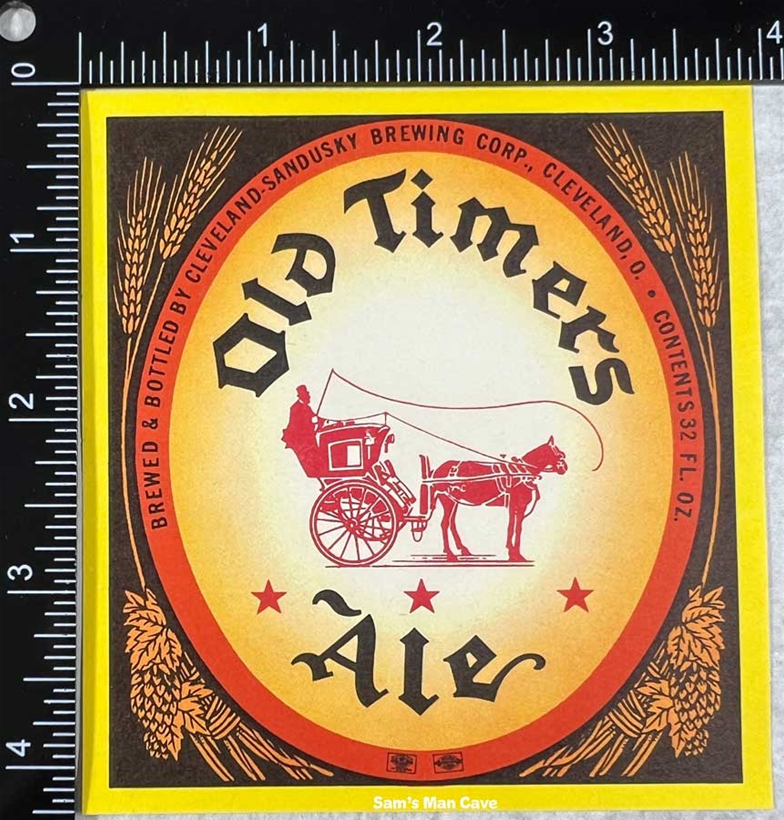 Old Timers Ale Label