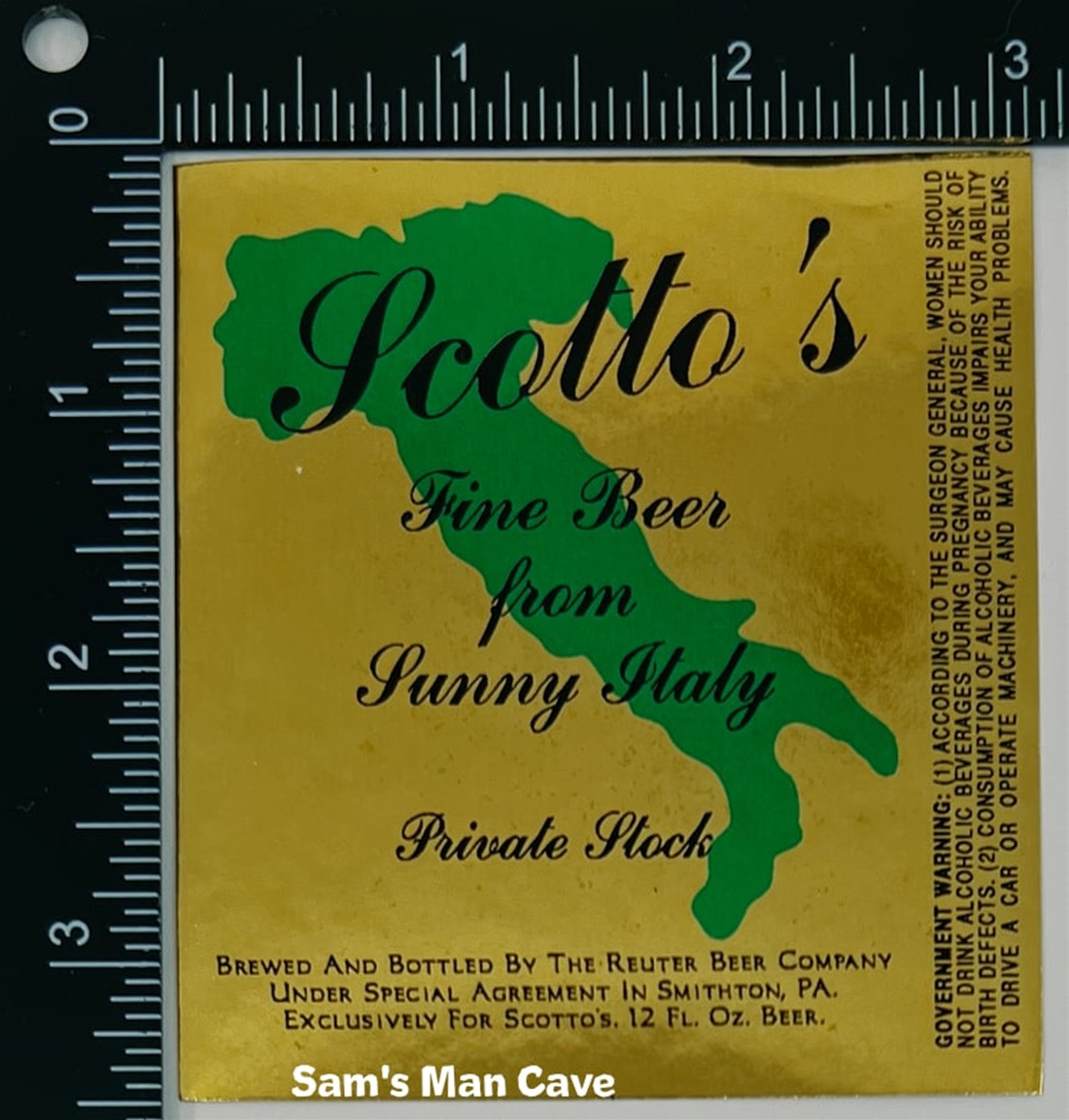 Scotto's Fine Beer Label