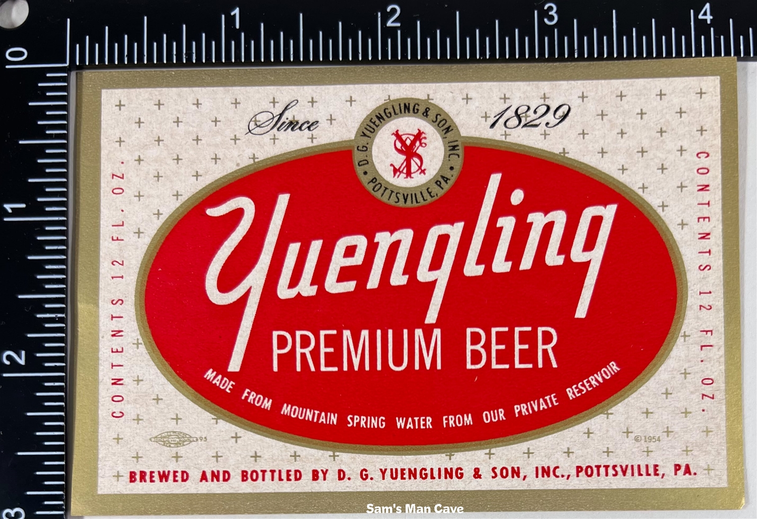 Yuengling Premium Beer Label