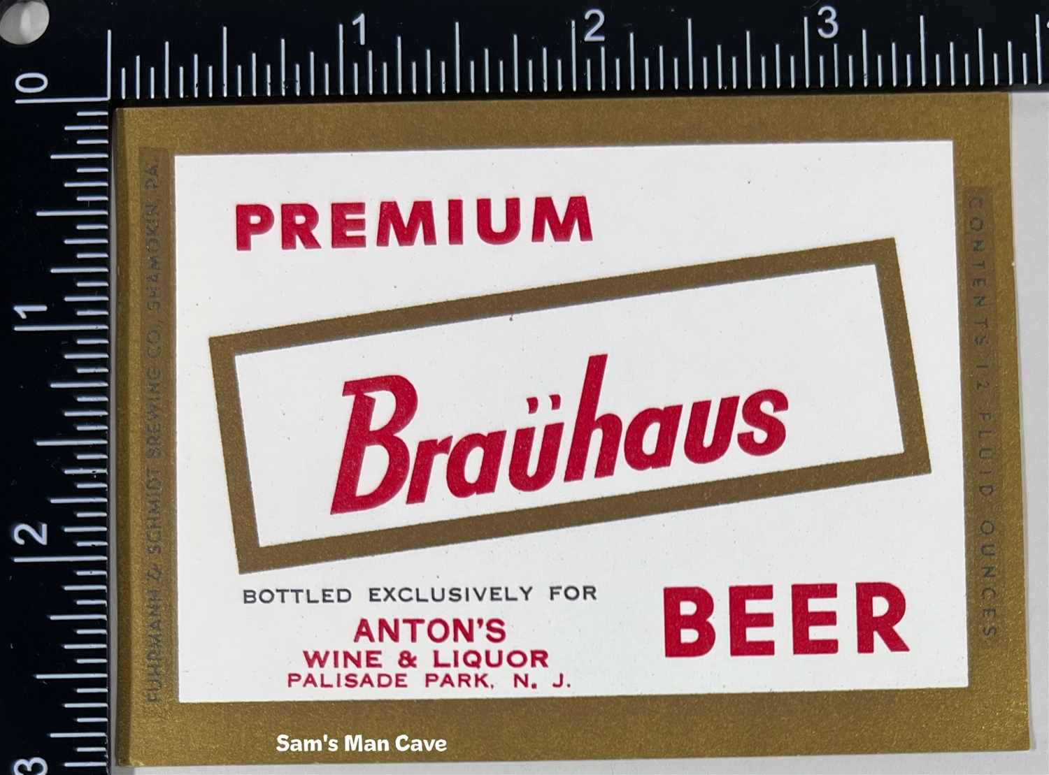 Brauhaus Premium Beer Label