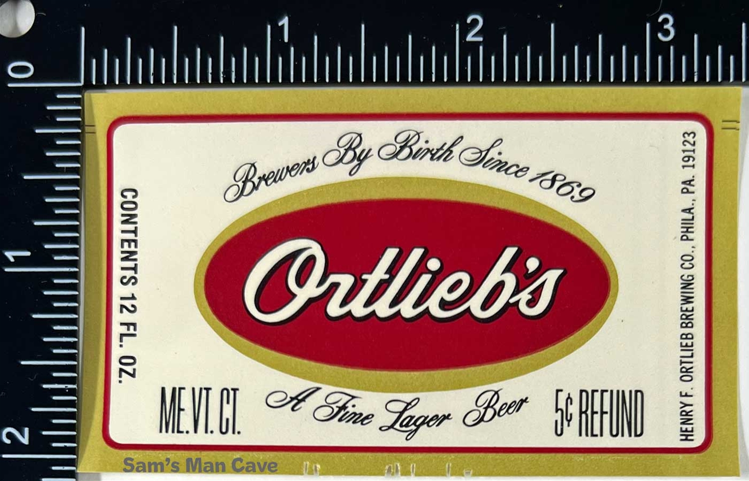 Ortlieb's Beer Label