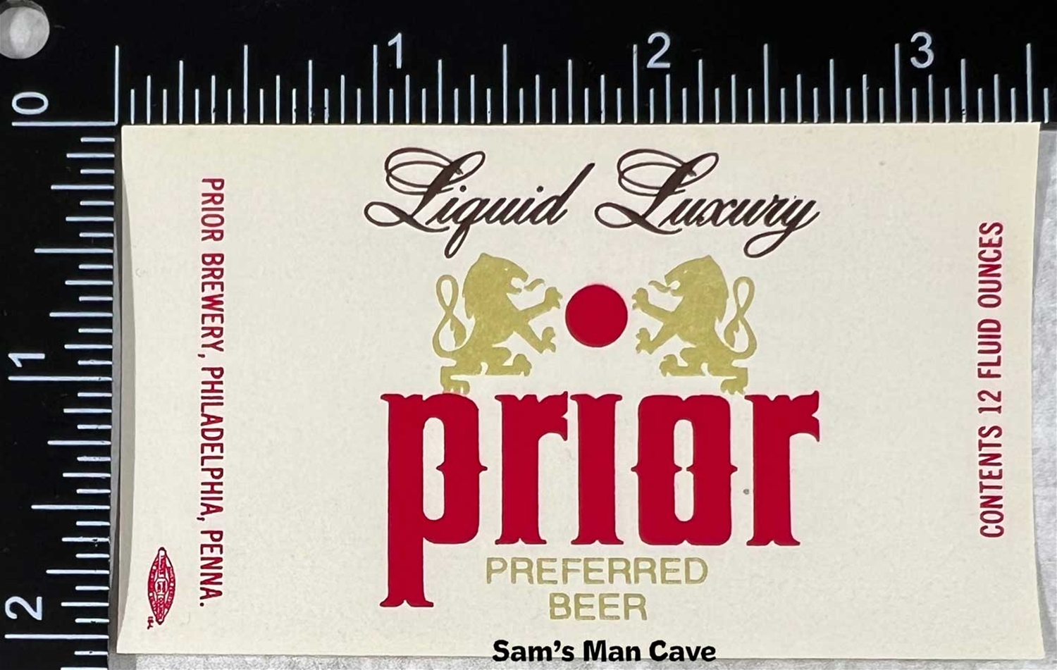 Prior Beer Label