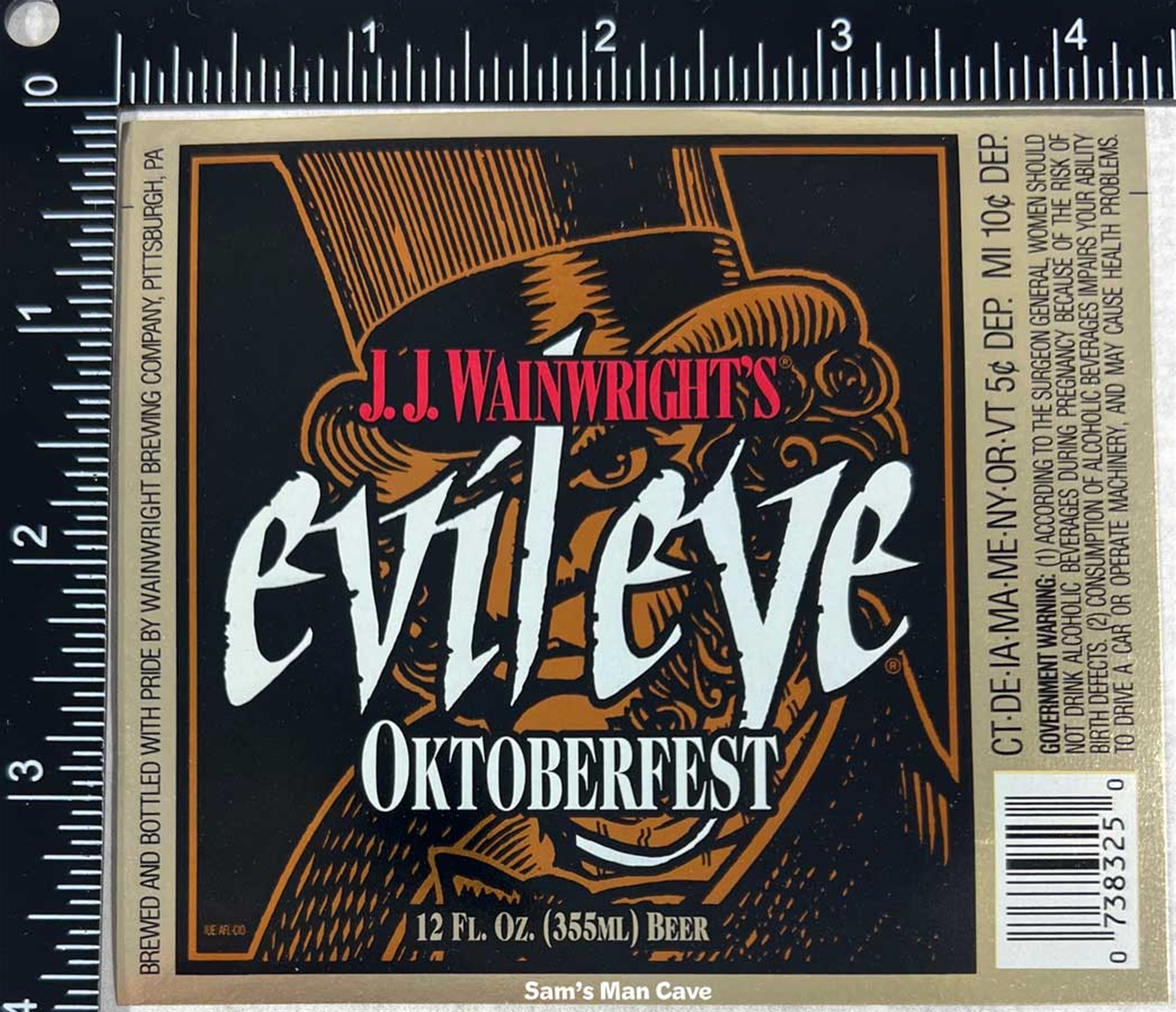 J.J. Wainwright's Evil Eye Oktoberfest Label