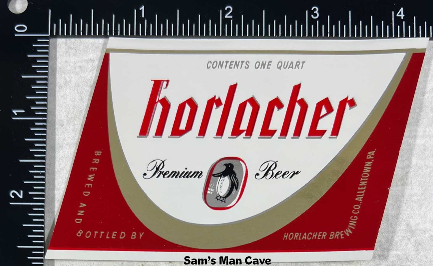 Horlacher Premium Beer Label