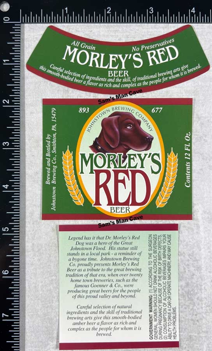 Johnstown Brewing Morley's Red Beer Label