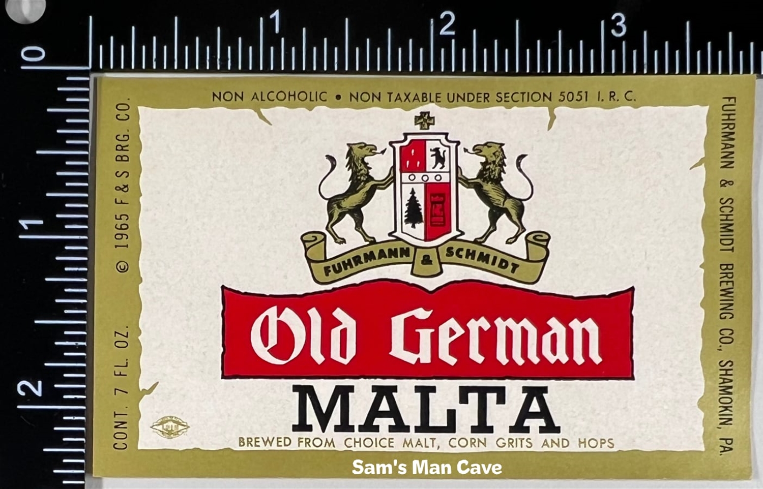 Old German Malta Beer Label