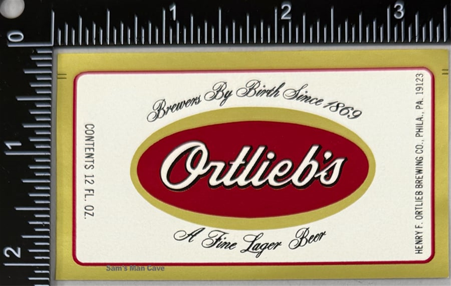 Ortlieb's Beer Label