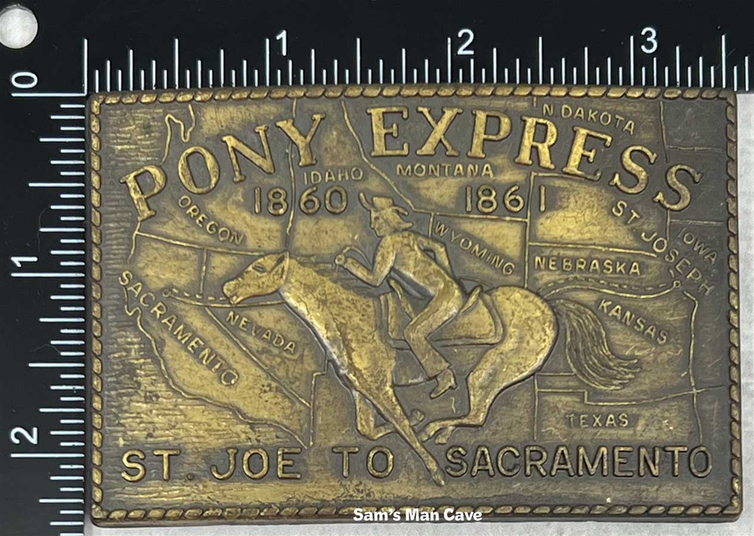 Pony Express Belt Buckle