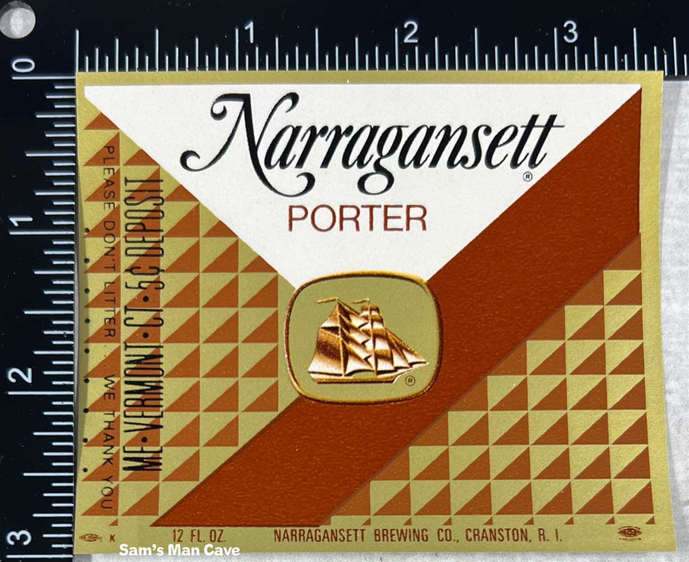 Narragansett Porter Beer Label