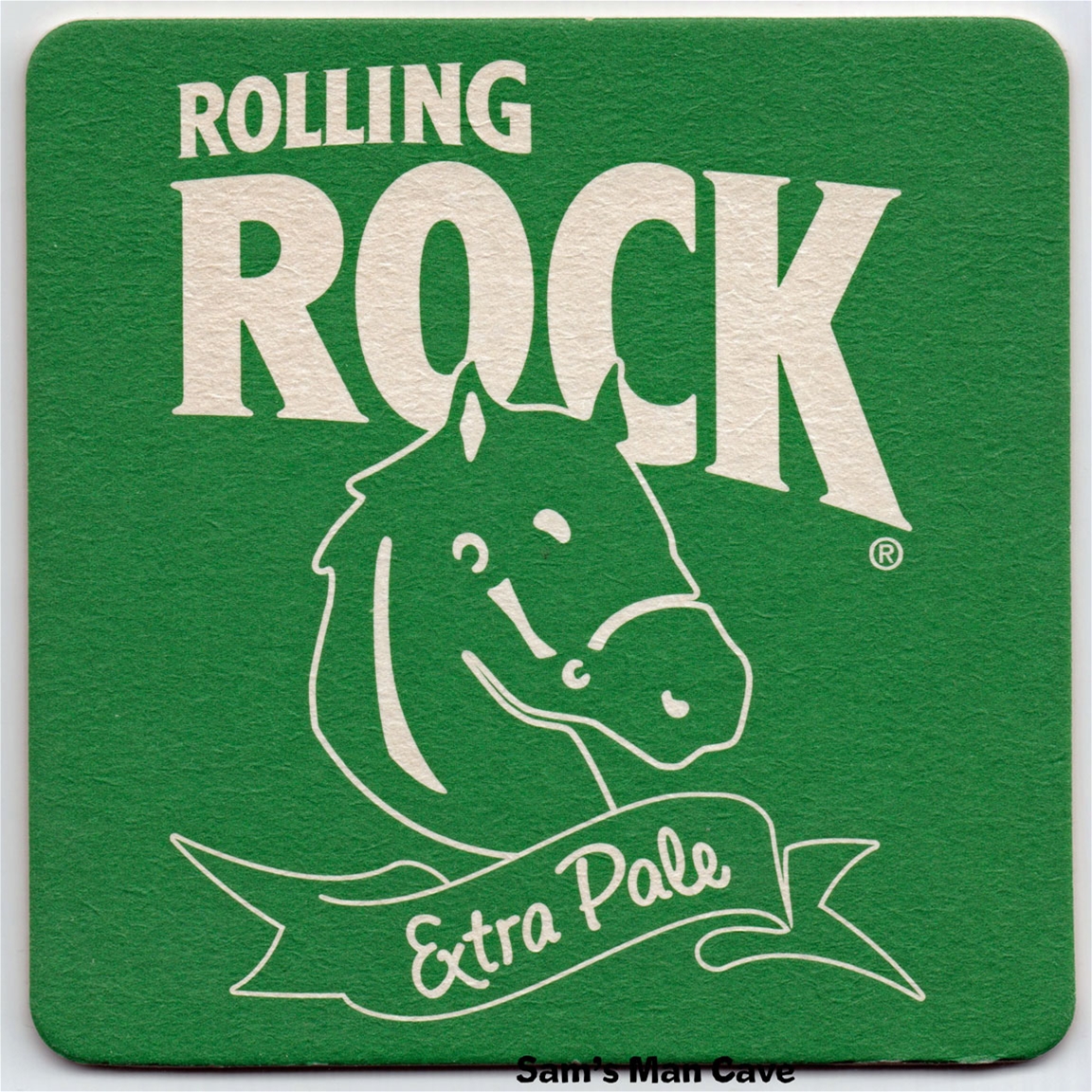 Rolling Rock Notes Beer Coaster