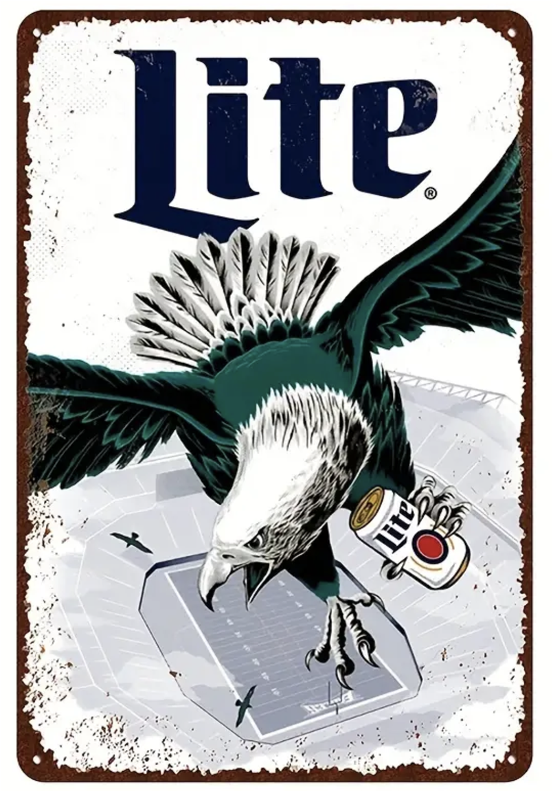 Miller Lite Philadelphia Eagles Sign