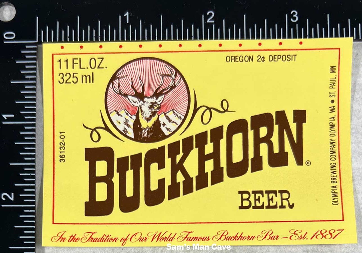 Olympia Buckhorn Beer Label