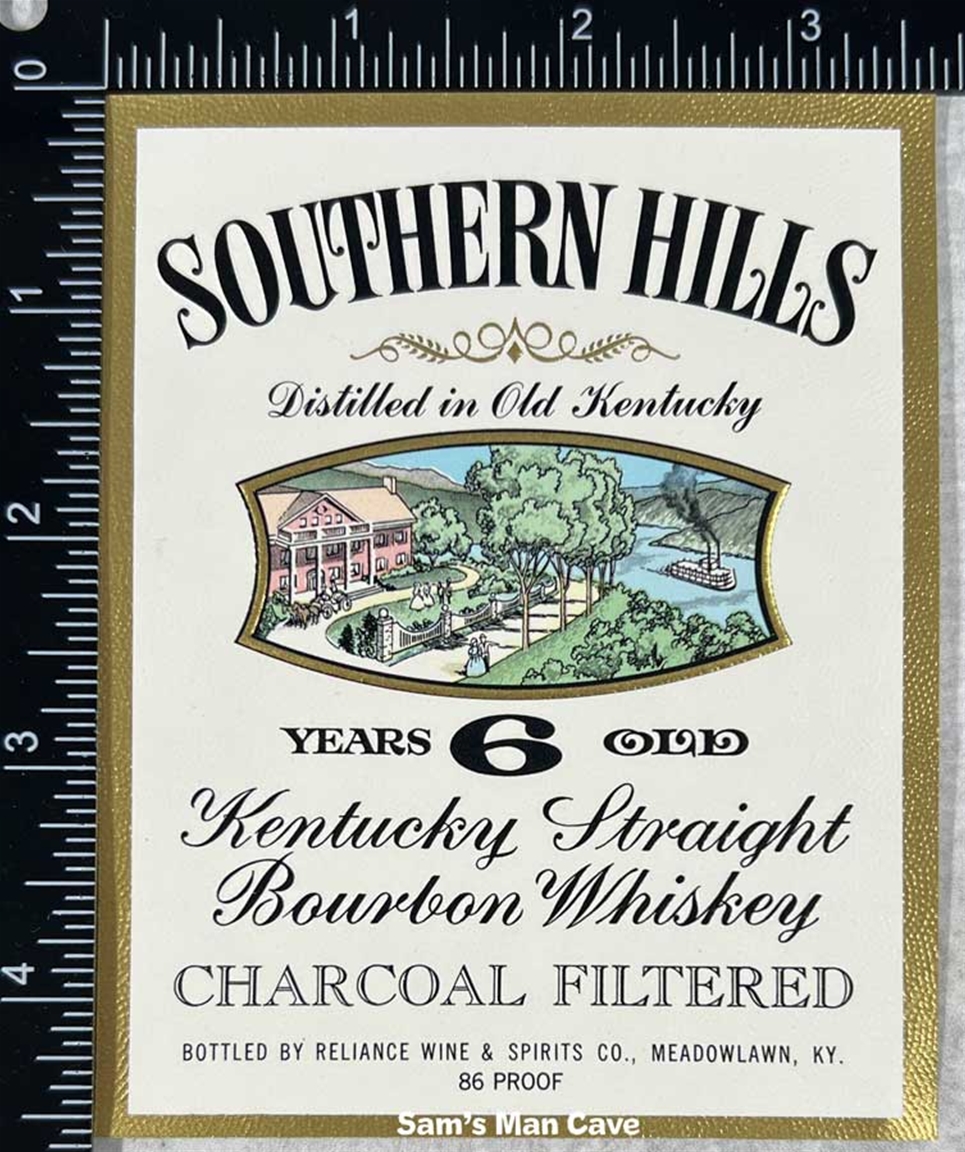 Southern Hills Kentucky Straight Whiskey Label