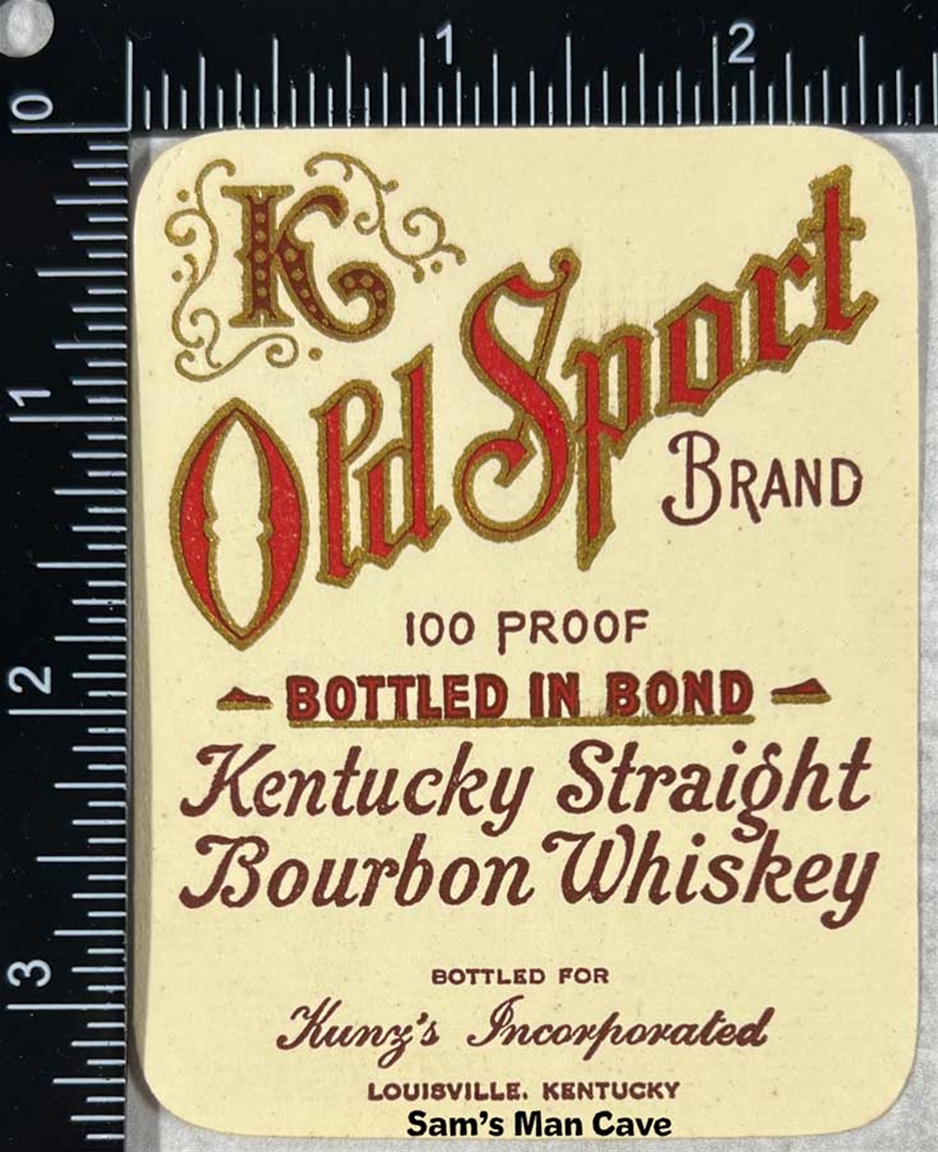 Old Sport Kentucky Straight Whiskey Label