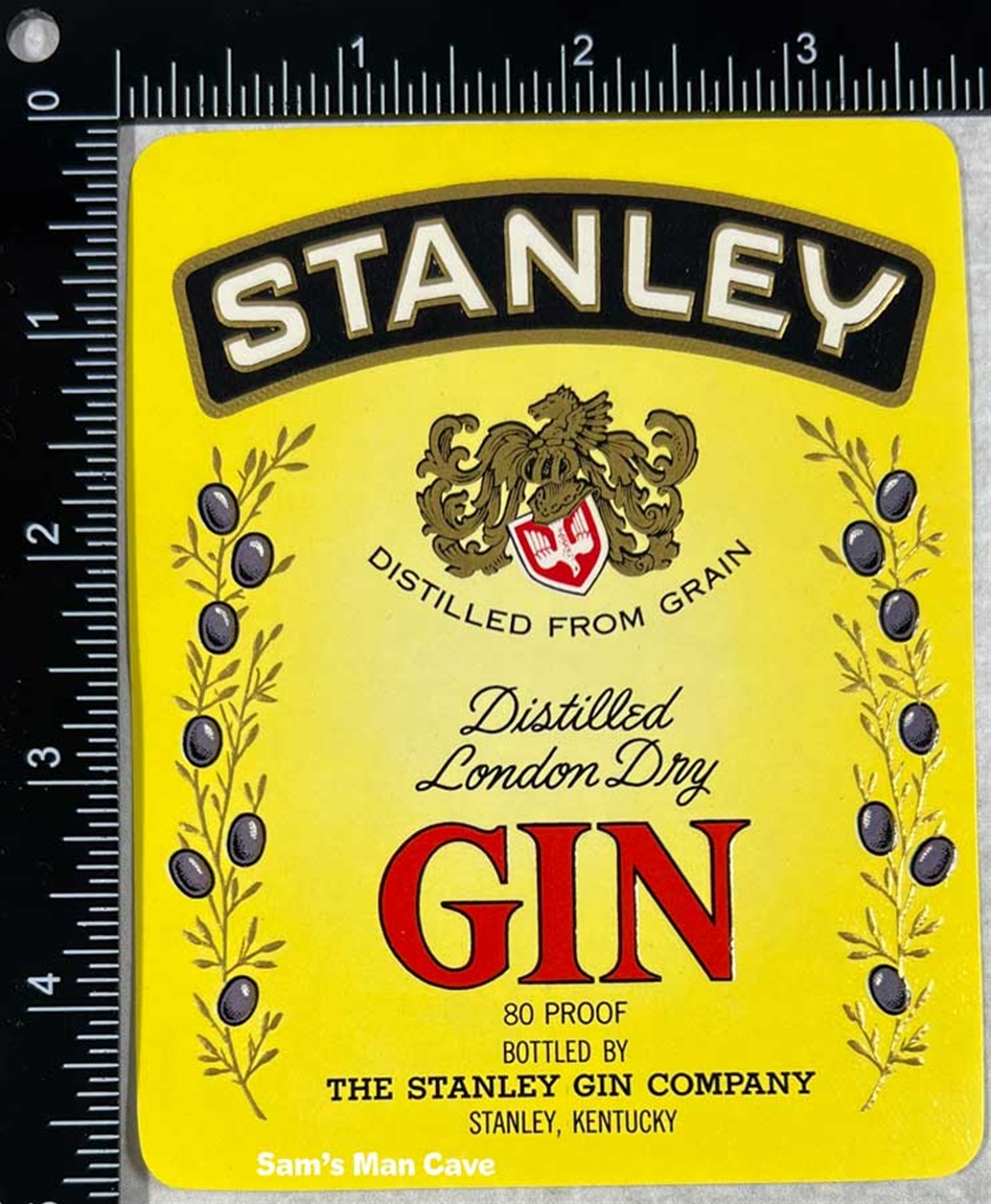 Stanley Distilled London Dry Gin Label