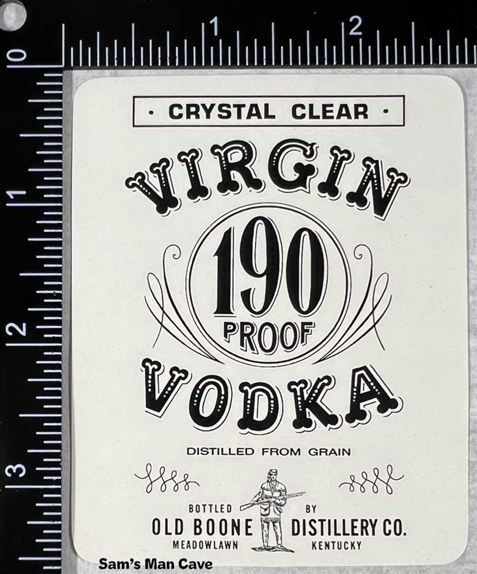 Virgin Vodka Whiskey Label