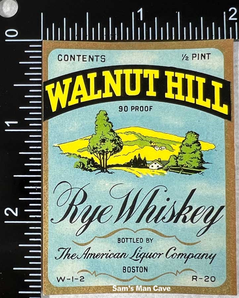 Walnut Hill Rye Whiskey Label