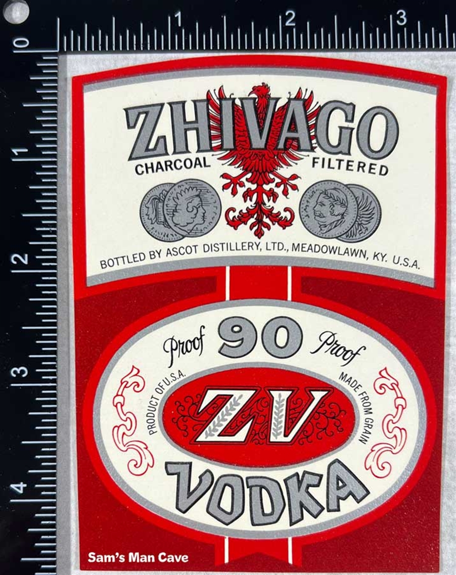 Zhivago Vodka Label