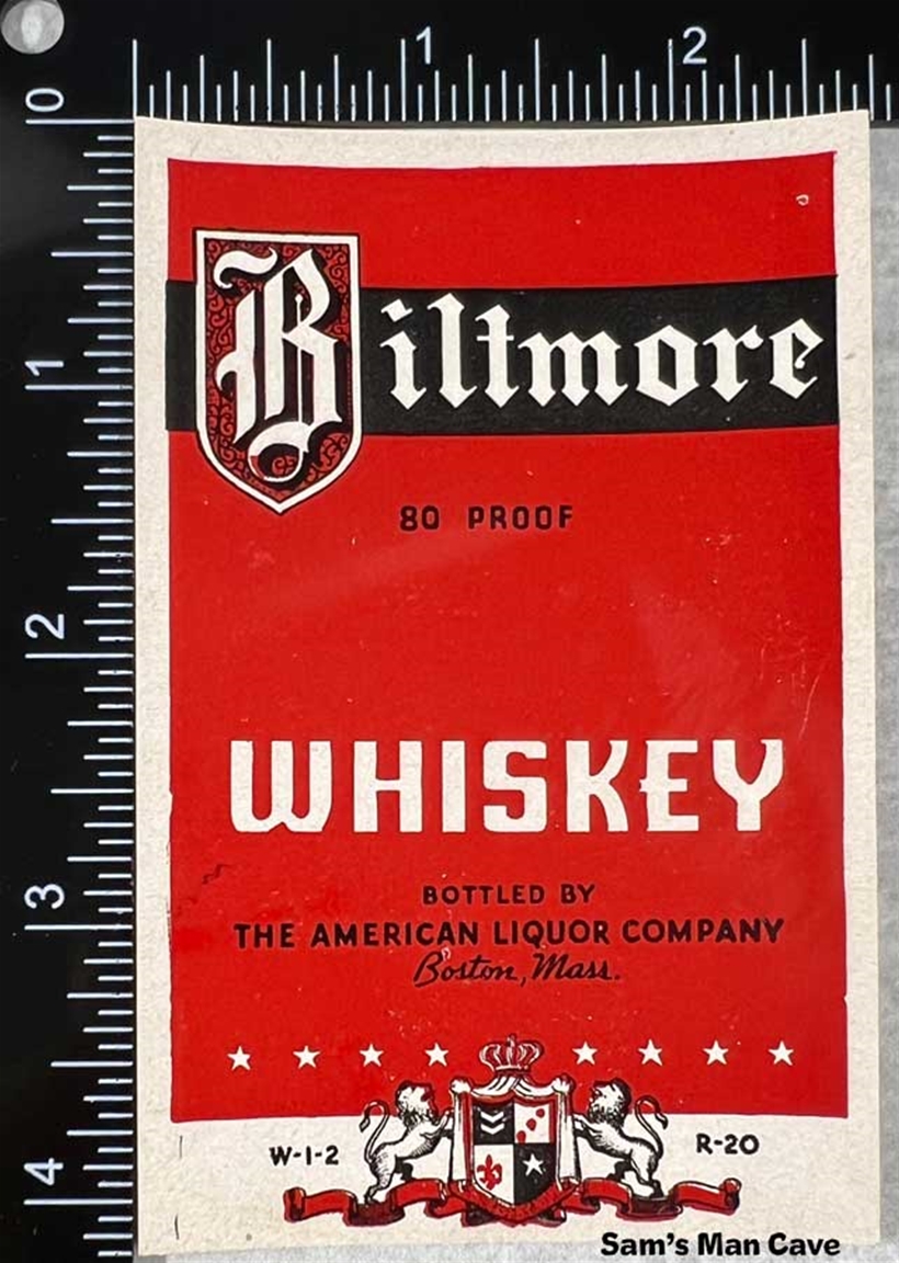 Biltmore Whiskey Label