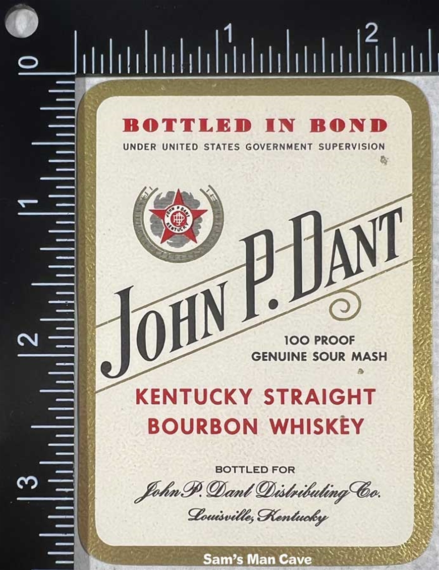 John P. Want Kentucky Straight Bourbon Whiskey Label