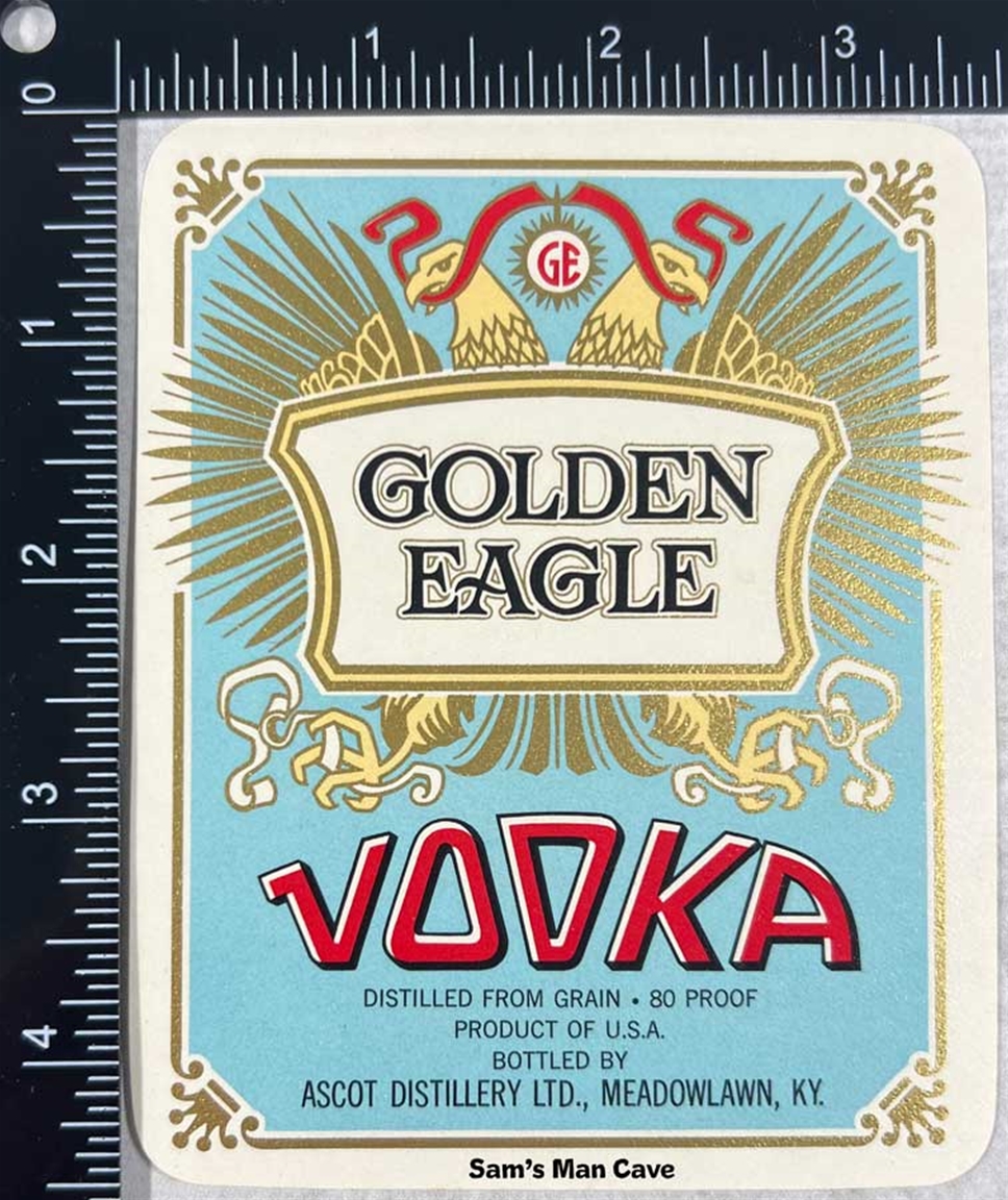 Golden Eagle Vodka Label