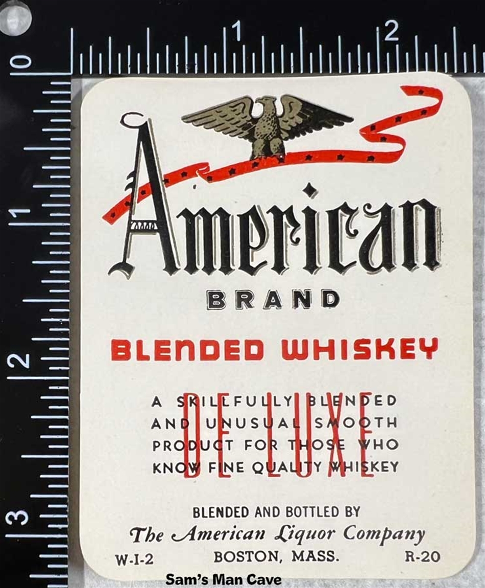 American Brand Blended Whiskey Label