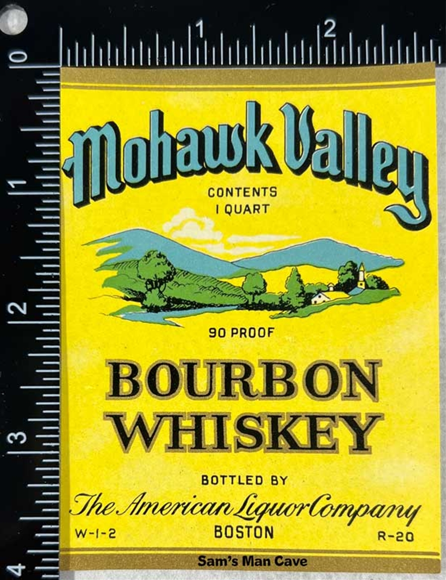 Mohawk Valley Bourbon Whiskey Label