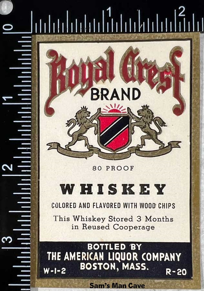 Royal Crest Whiskey Label
