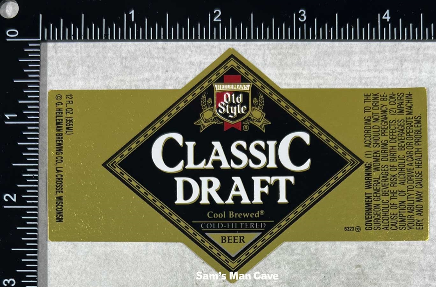 Old Style Classic Draft Beer Label