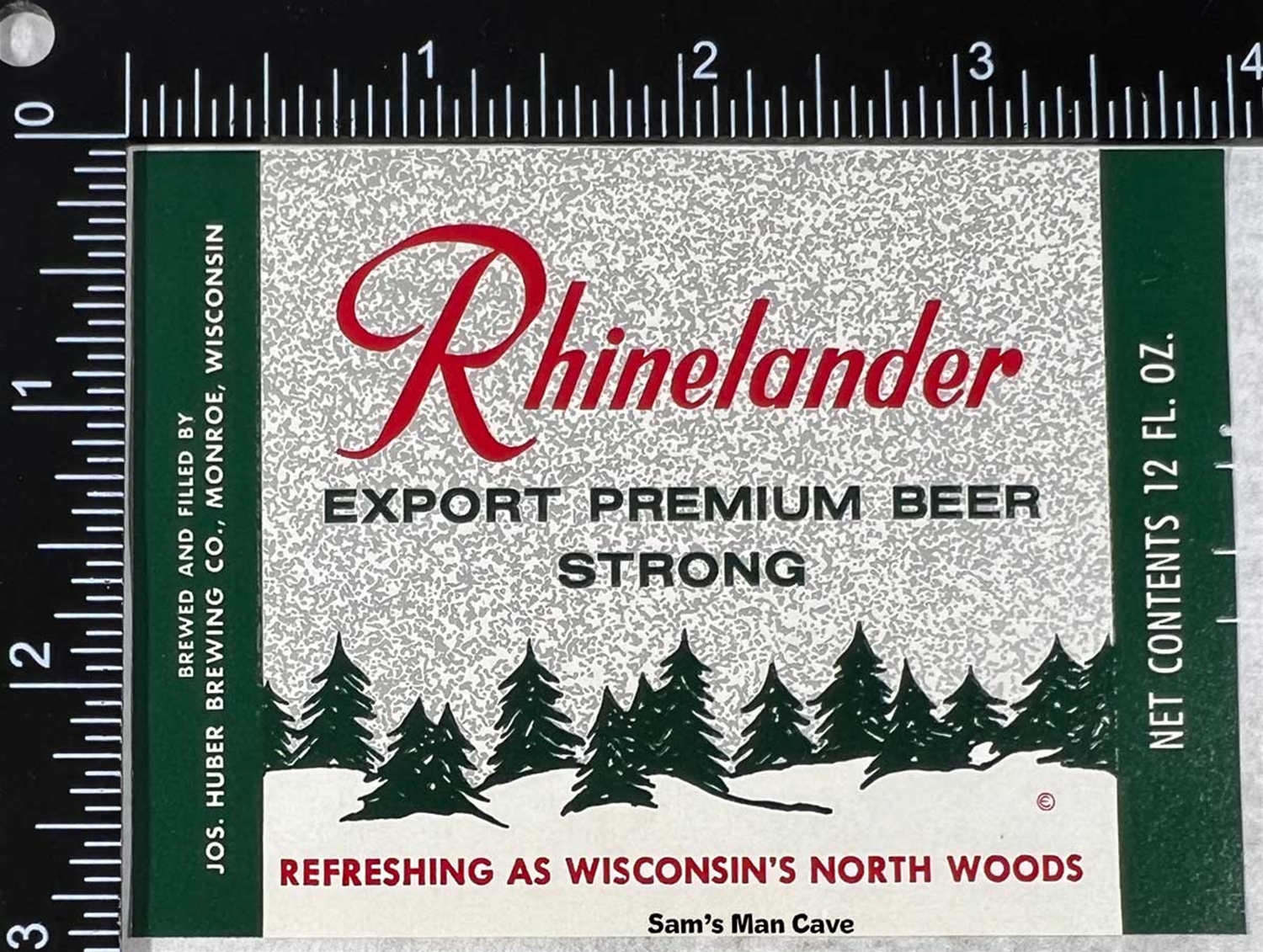 Rhinelander Export Premium Strong Beer Label