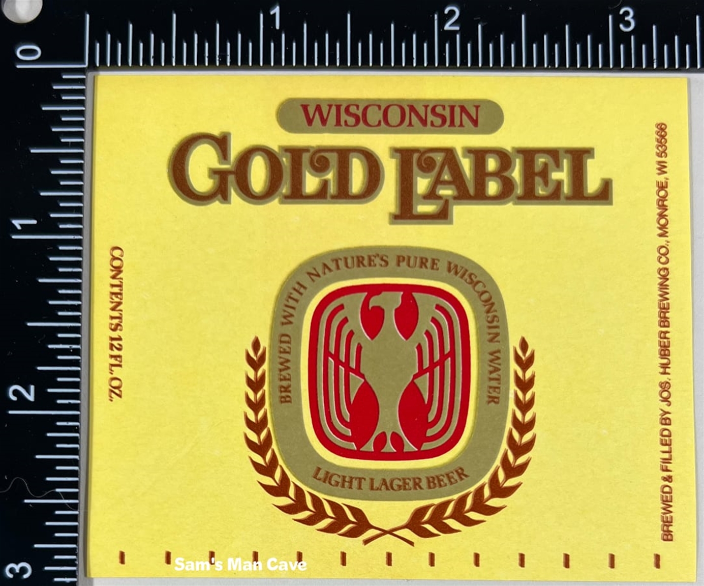 Wisconsin Gold Beer Label