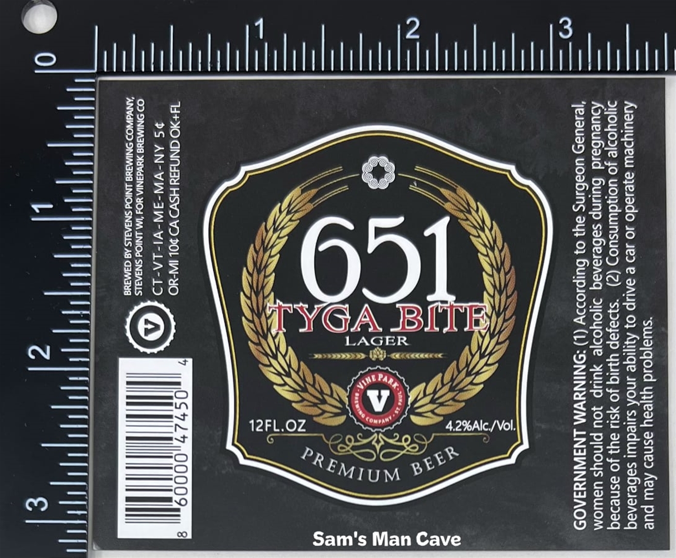 651 Tyga Bite Lager Label