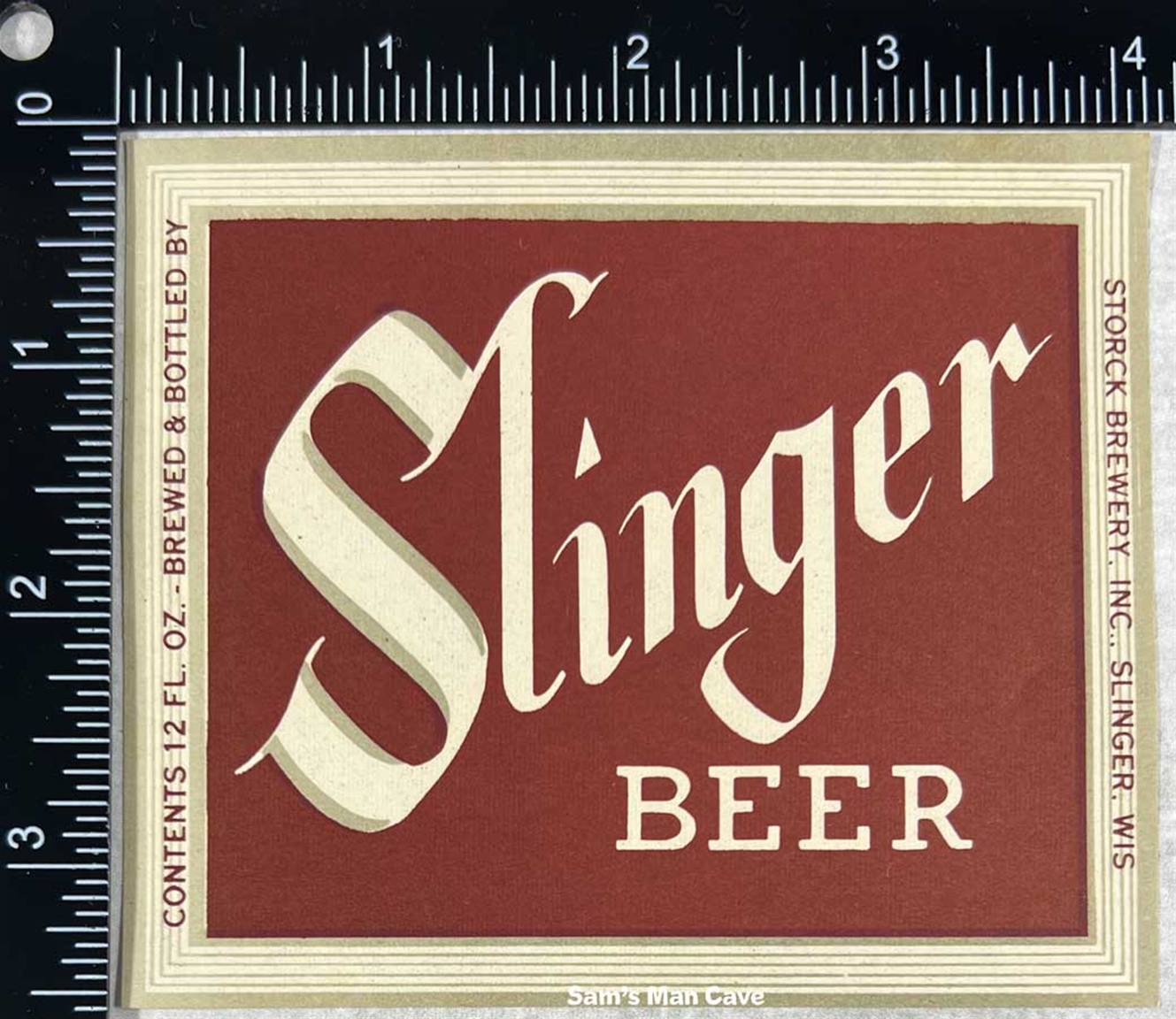 Slinger Beer Label