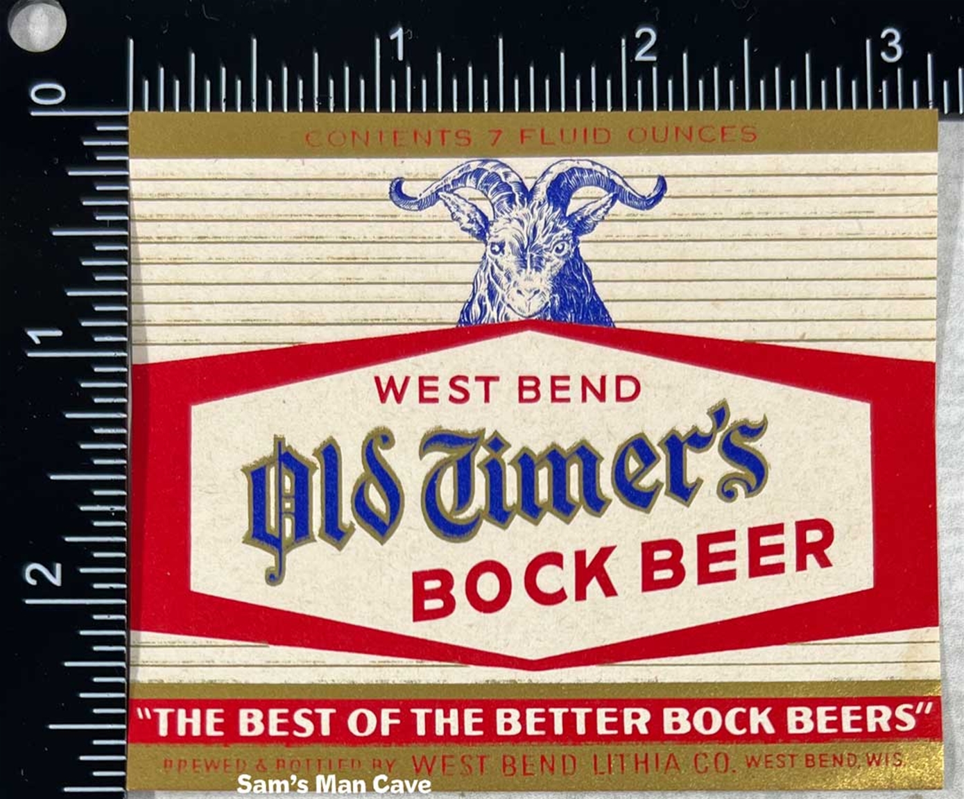 West Bend Old Timer's Bock Label