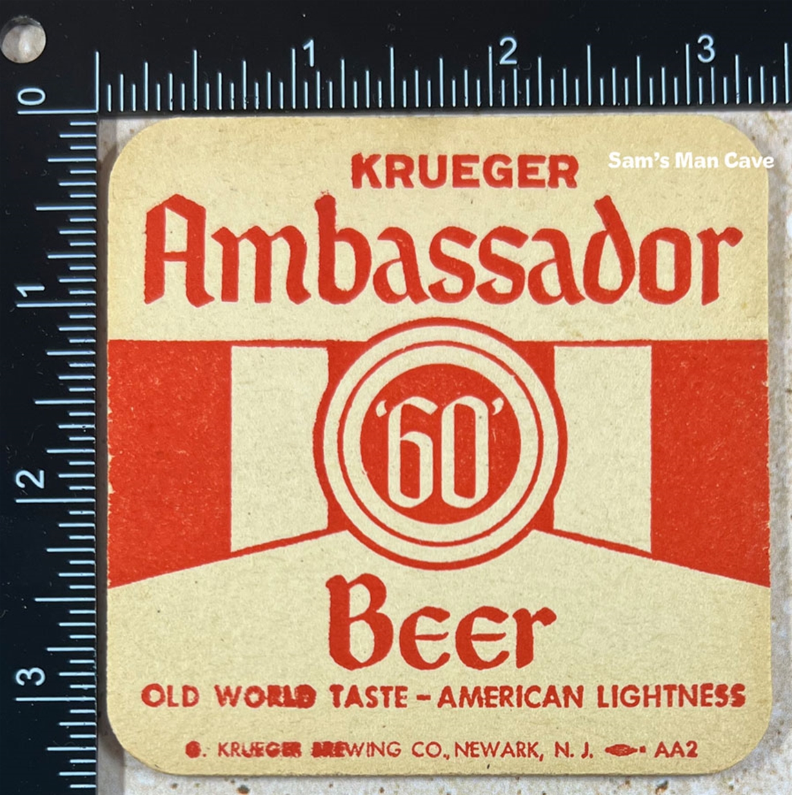 Krueger Ambassador 60 Beer Coaster