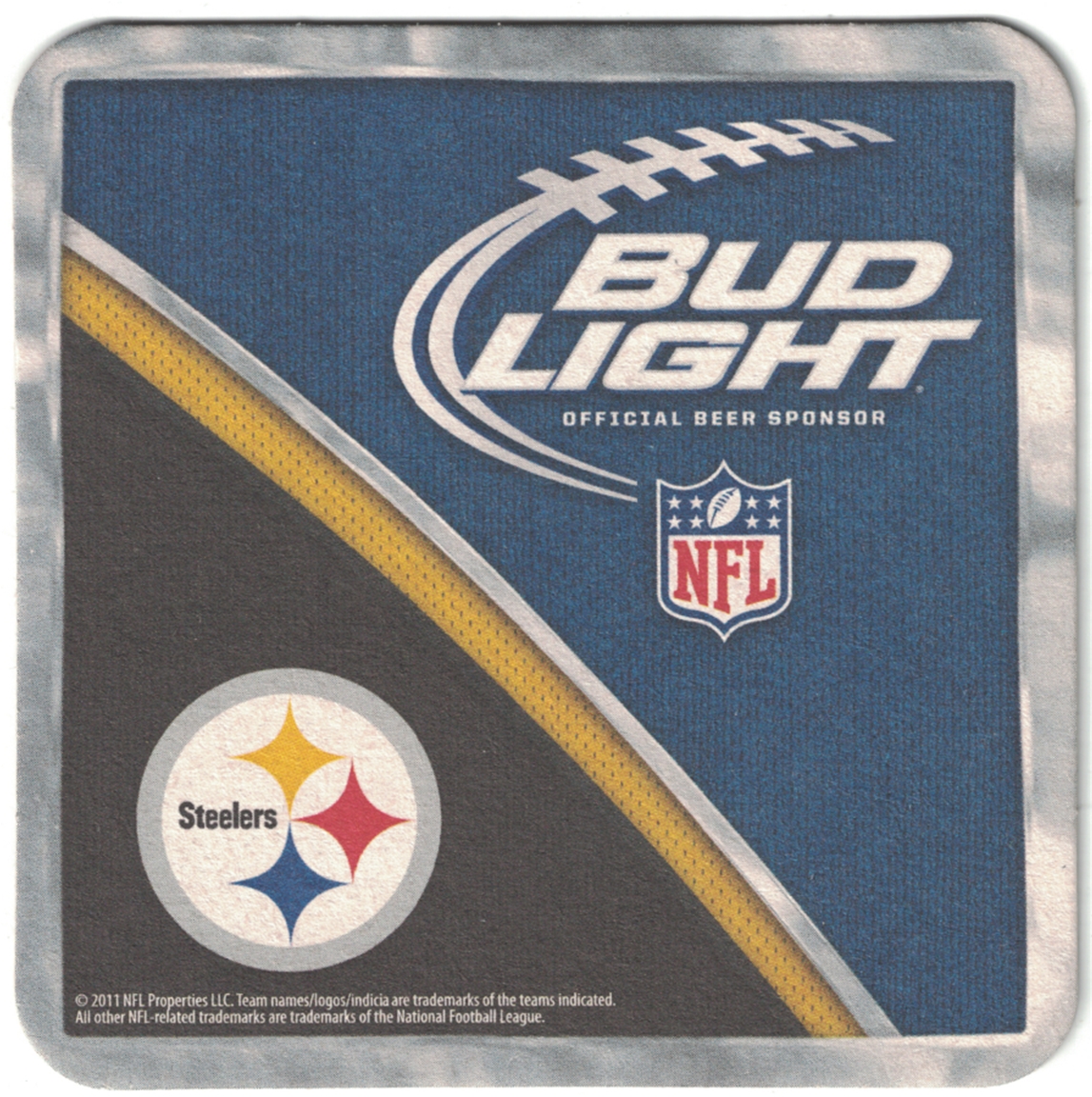 Bud Light Pittsburgh Steelers Coaster