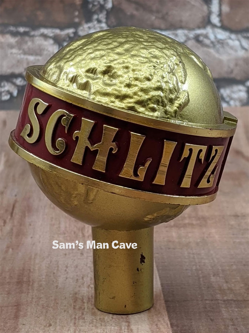 Schlitz Globe Tap Handle