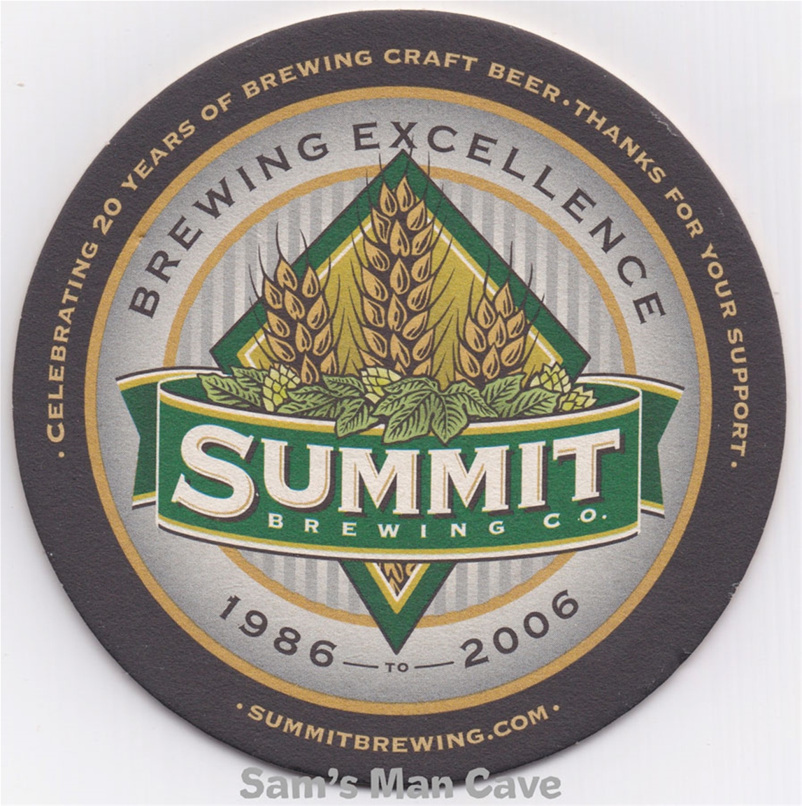 Summit Brewing Beer Coaster